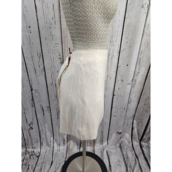 J.CREW COLLECTION Women's 10 Sequin Mini Skirt Pale‎ Pink A-Line Pencil NEW - Picture 4 of 9